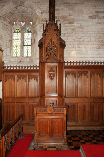Bishop's Chair and Stall, dated 1918