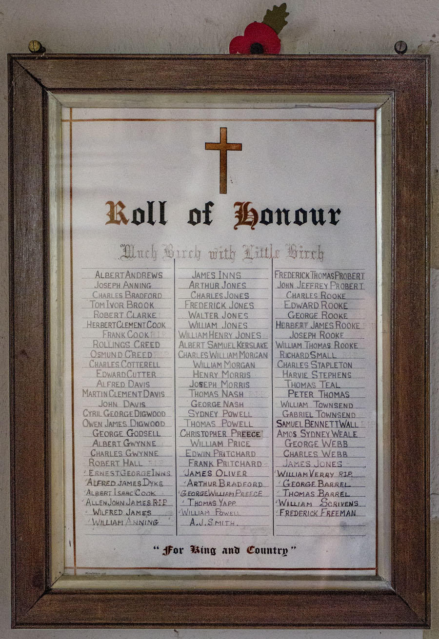 Roll of Honour (digitally enhanced copy)