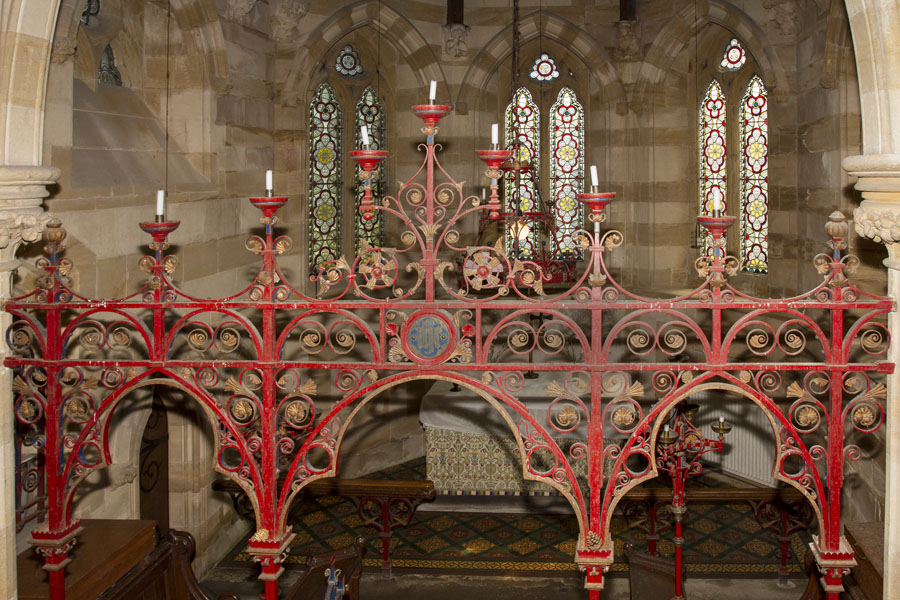 Top of the Chancel/Main Arch Screen, with the Overthrow