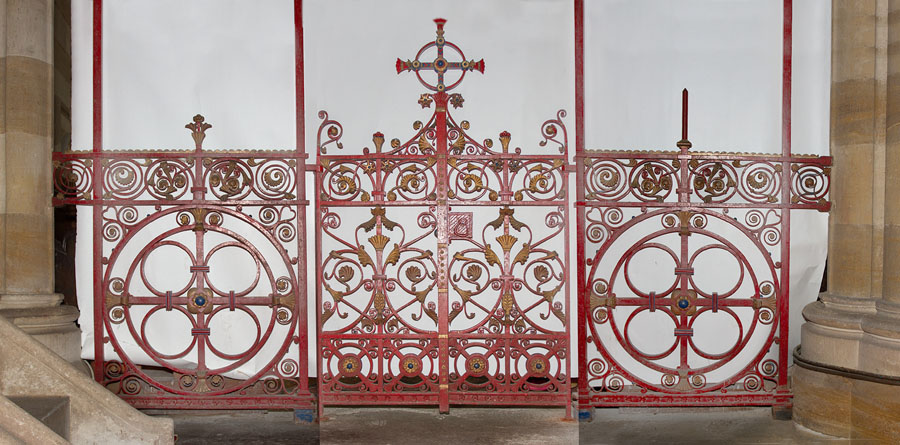 Gates and side panels of Chancel/Main Arch Screen