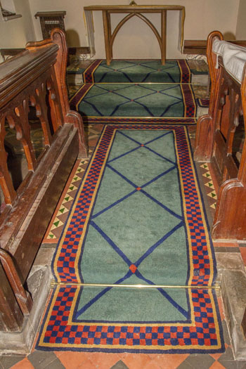 Especially commissioned wool Chancel runners