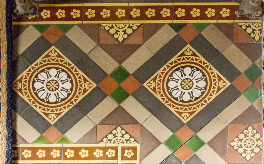 W Godwin Chancel floor tiles